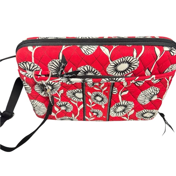 Vera Bradley Red and Black Floral Laptop/tablet bag - Picture 2 of 7